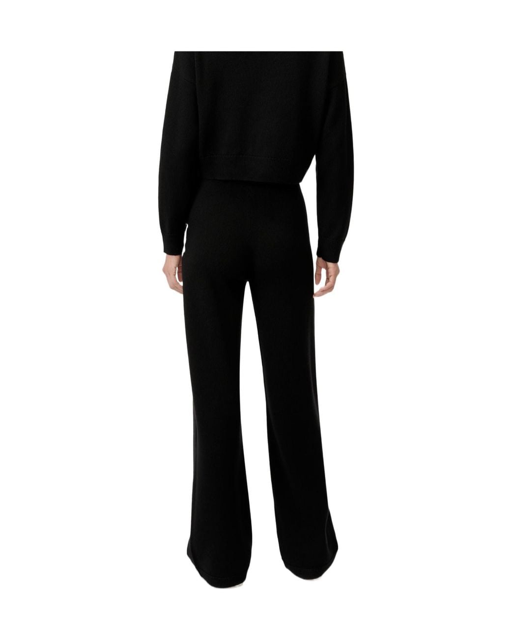Amiri Black Logo Knit Wide-Leg Knitted Trousers