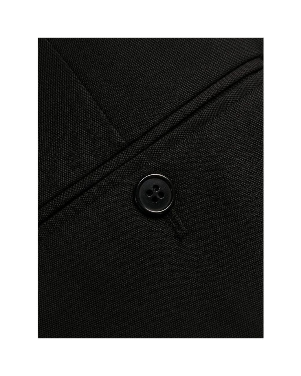 Saint Laurent Black Slim-Fit Tailored Trousers for men