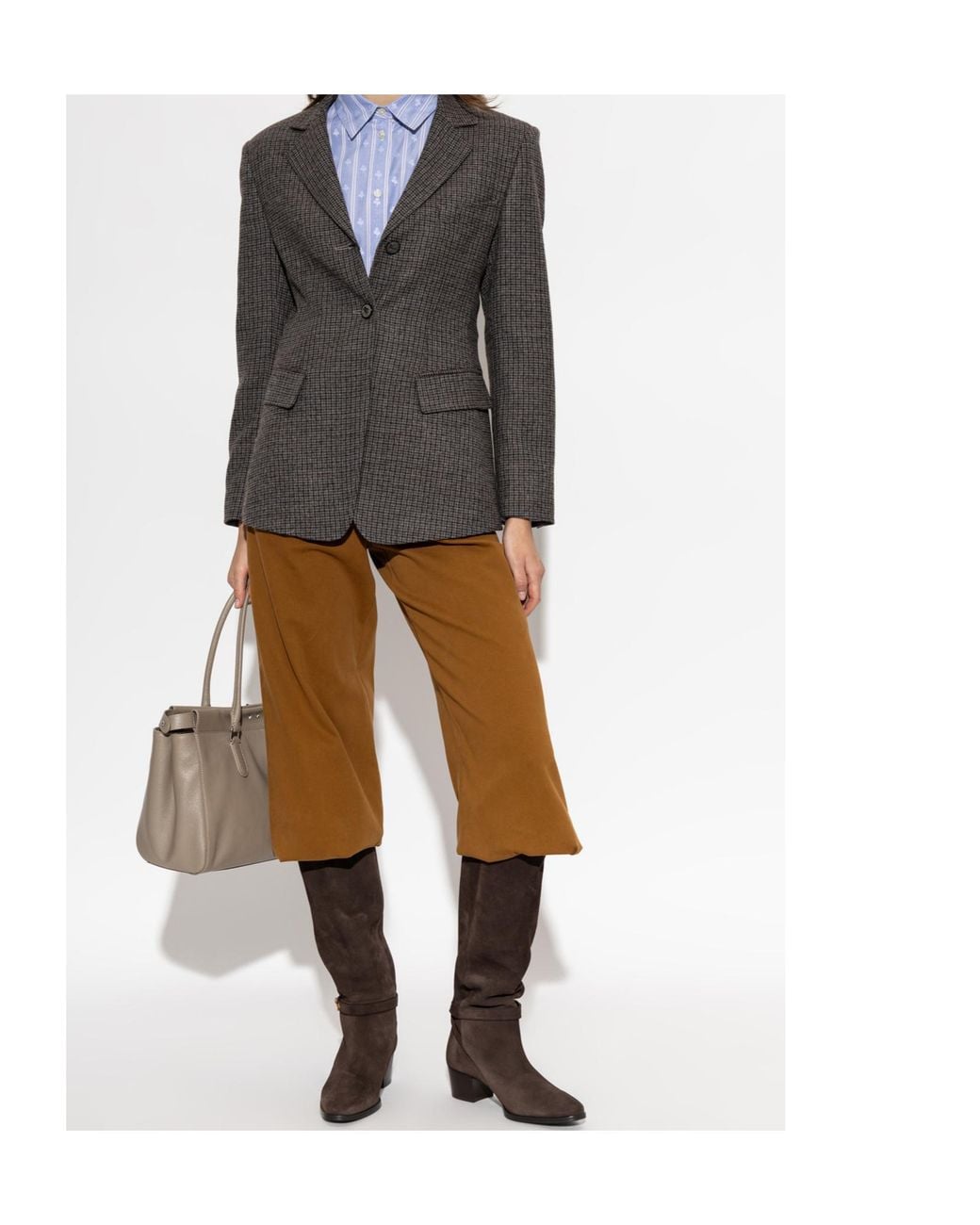 Etro Black Checked Tailored Blazer
