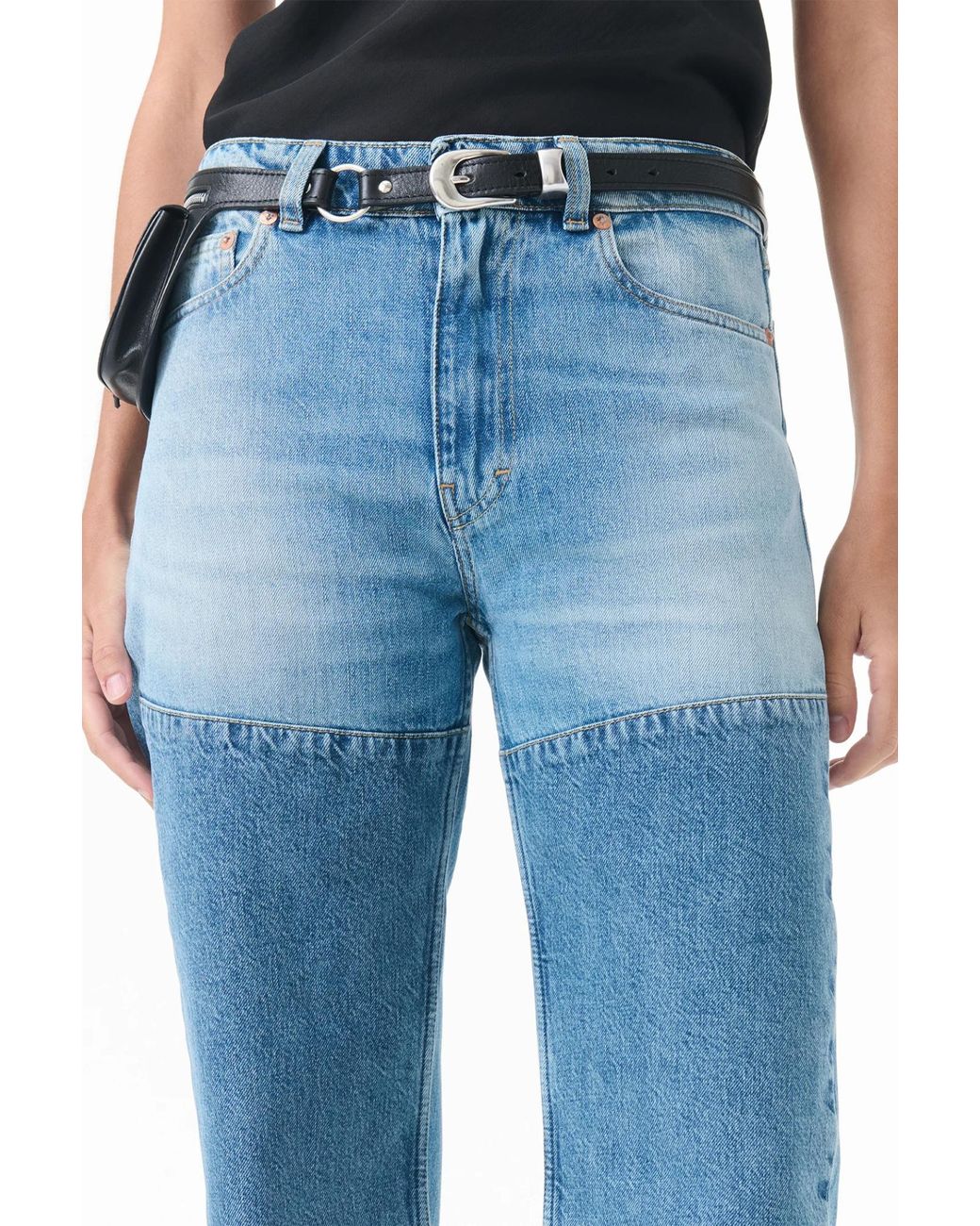 Our Legacy Blue Patched Saddle Repair Wash