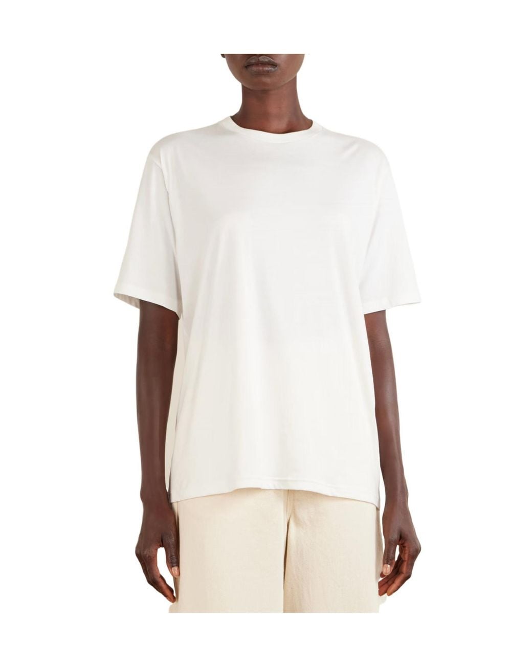 Ssstein White Cotton-Jersey T-Shirt