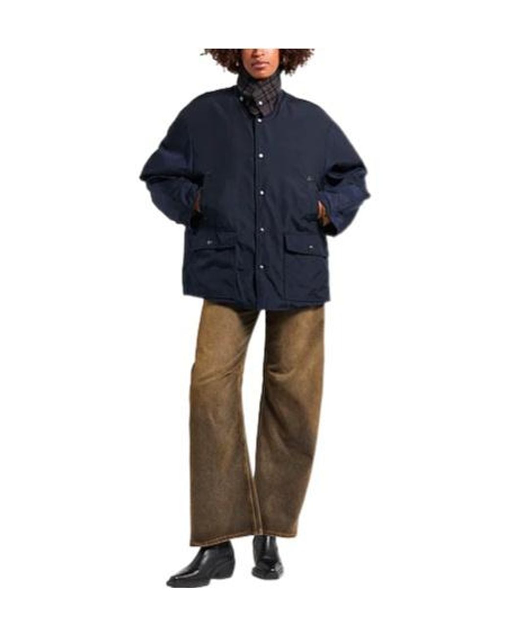 Maison Margiela Blue Minimalist Casual Jacket