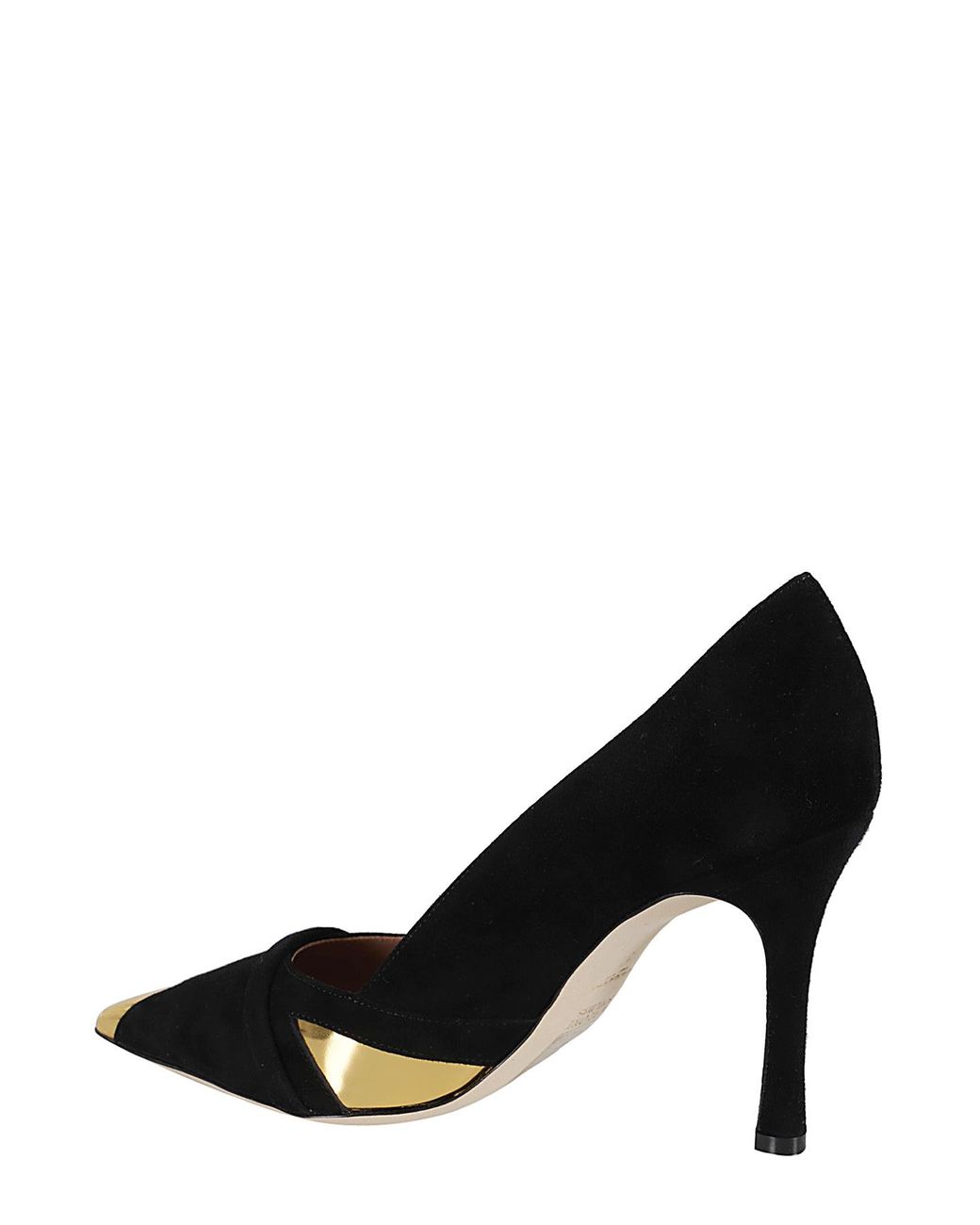 Malone Souliers Black 100Mm Contrasting-Panel Pumps