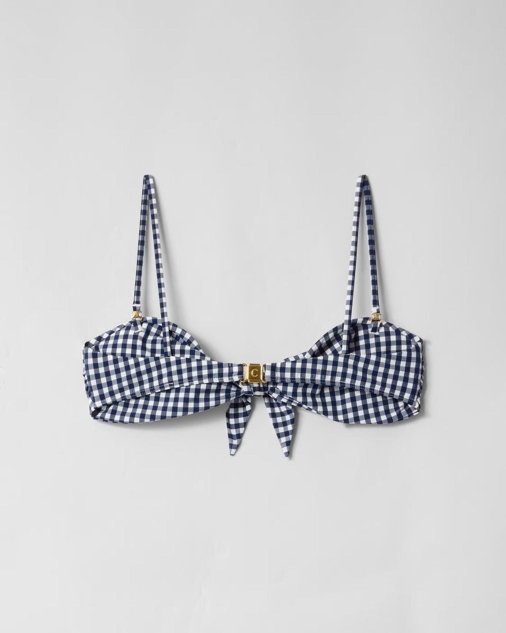 Céline Blue Bandeau Top