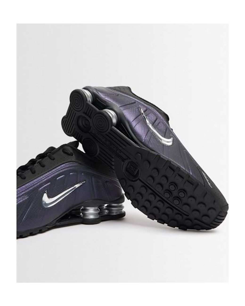 Nike Blue Shox R4 Jewel Sneakers for men