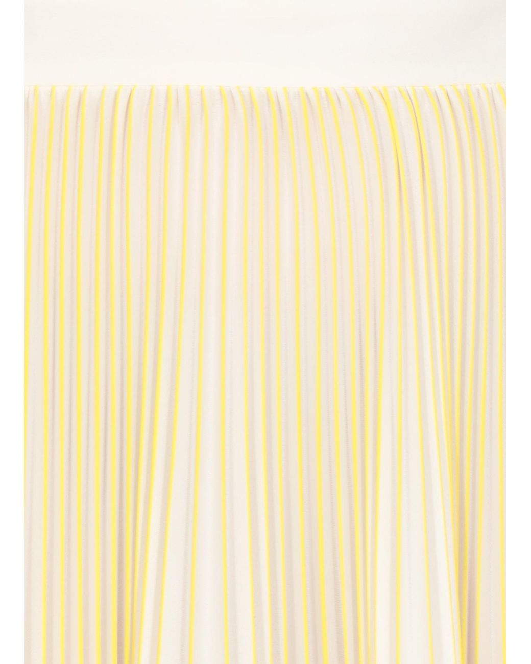 Fabiana Filippi White Zip Fastened Pleated Jersey Skirt