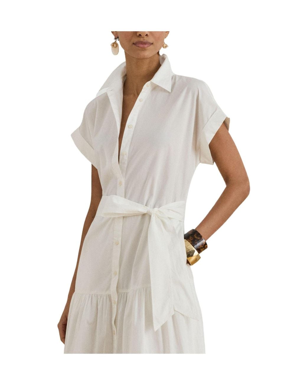 Ralph Lauren White Minimalist Shirt Dress