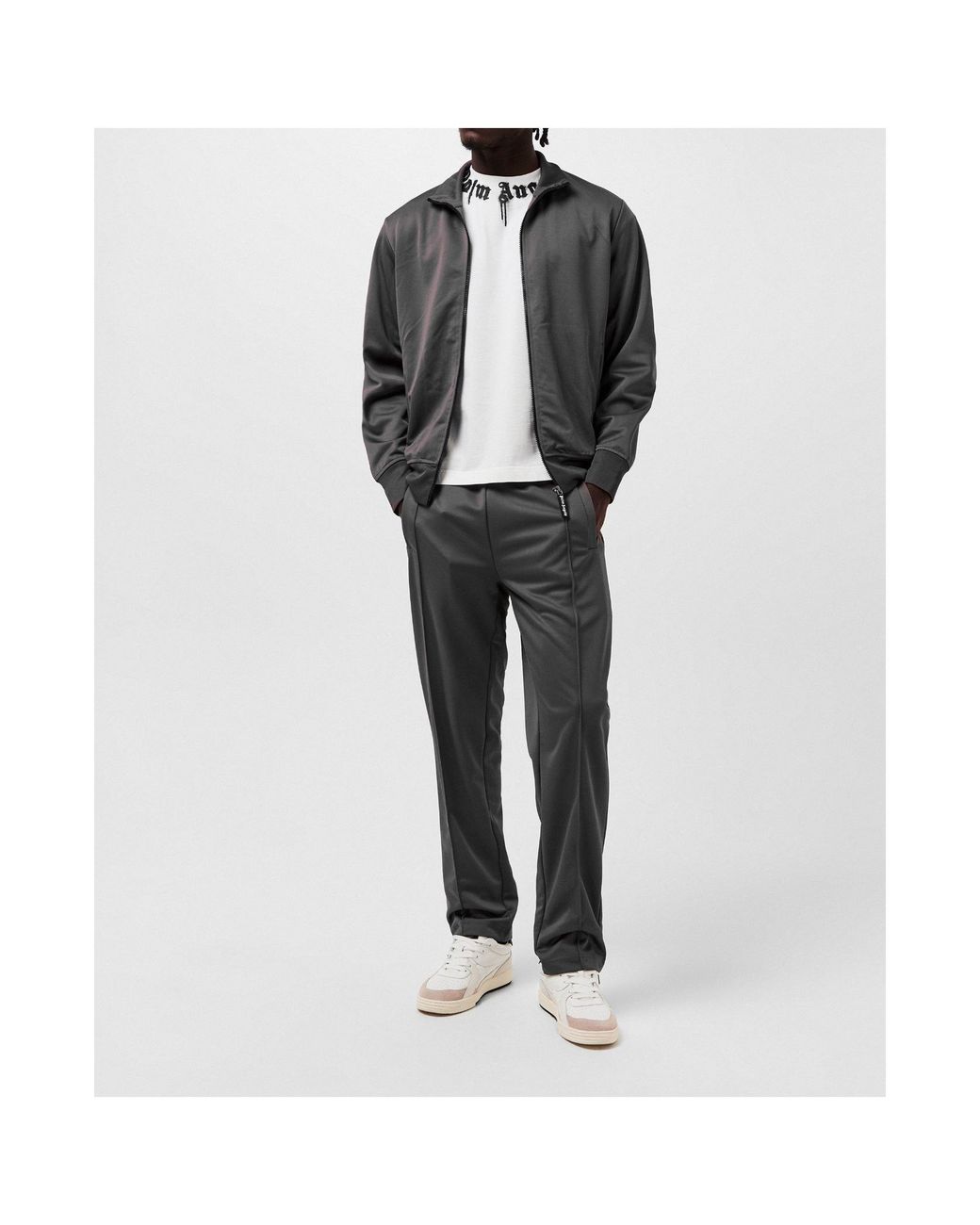 Palm Angels Gray Straight-Leg Track Pants for men