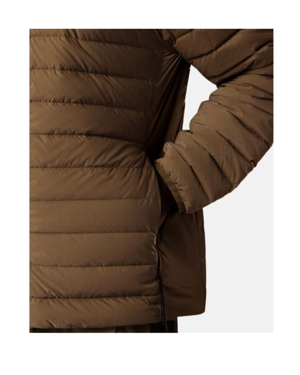 Stone Island Brown Zip-Up Down Jacket for men