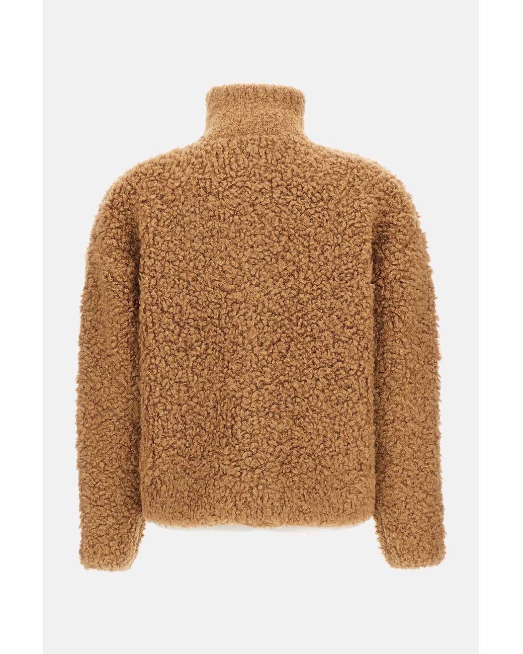 Max Mara Brown Studio Oggetti Zip-Up Cardigan