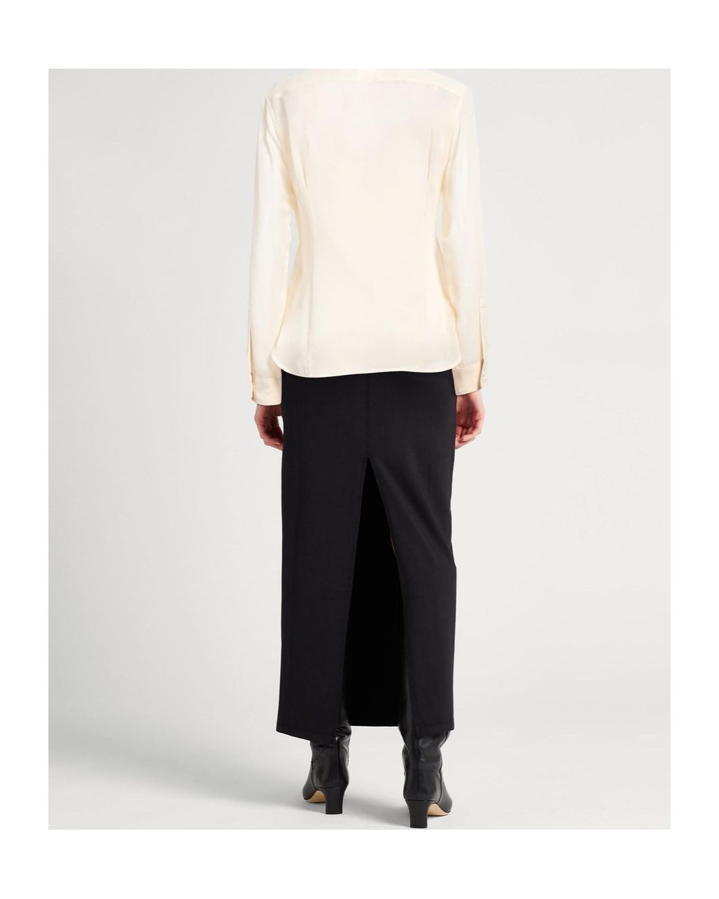 Max Mara White Embroidered Logo Shirt