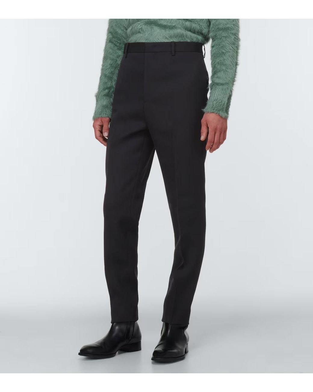 Jil Sander Blue Slim Wool Pants for men