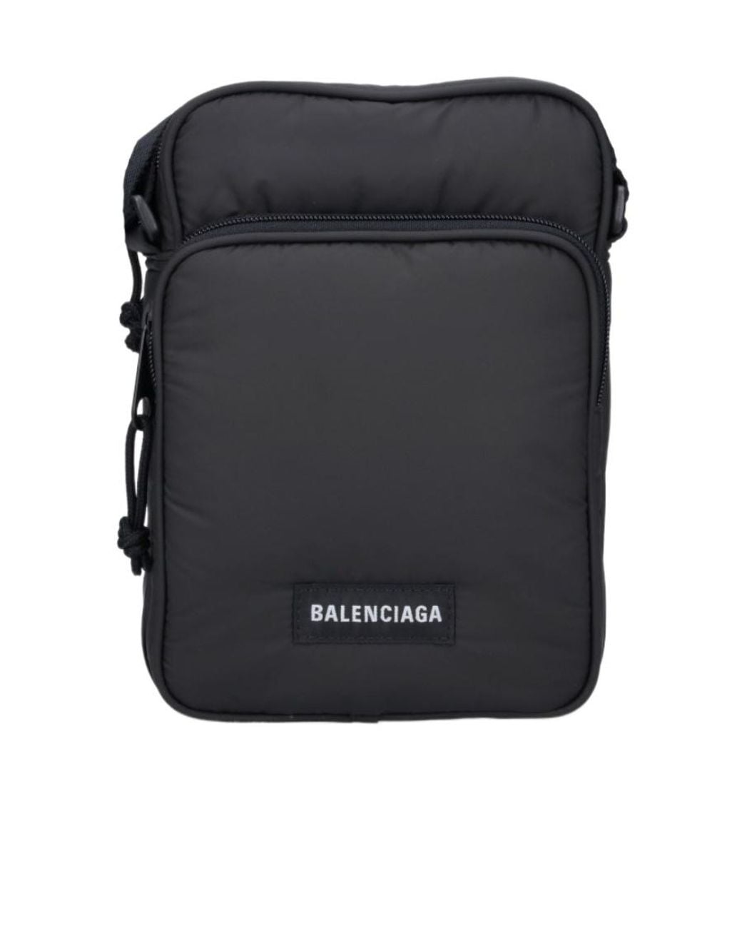 Balenciaga Black Explorer Zipped Crossbody Bag for men