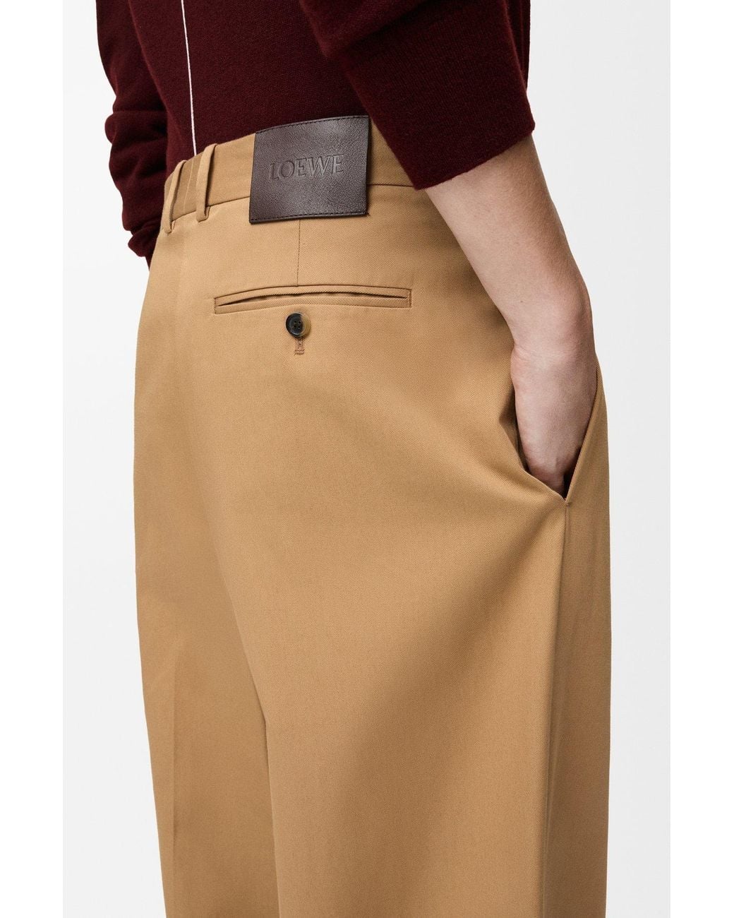 Loewe Natural Wide-Leg Trousers for men