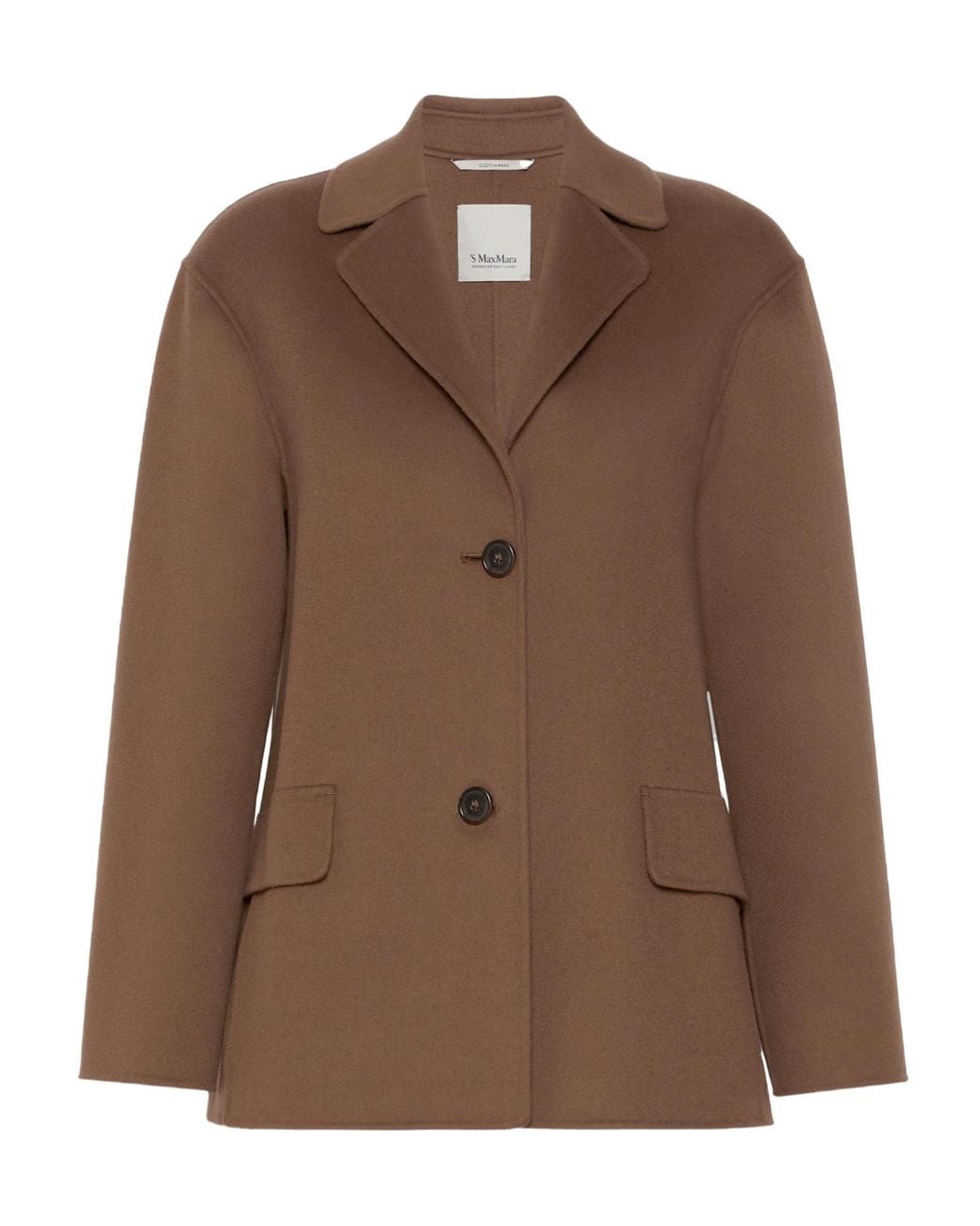 Max Mara Brown Wool Single-Breasted Blazer