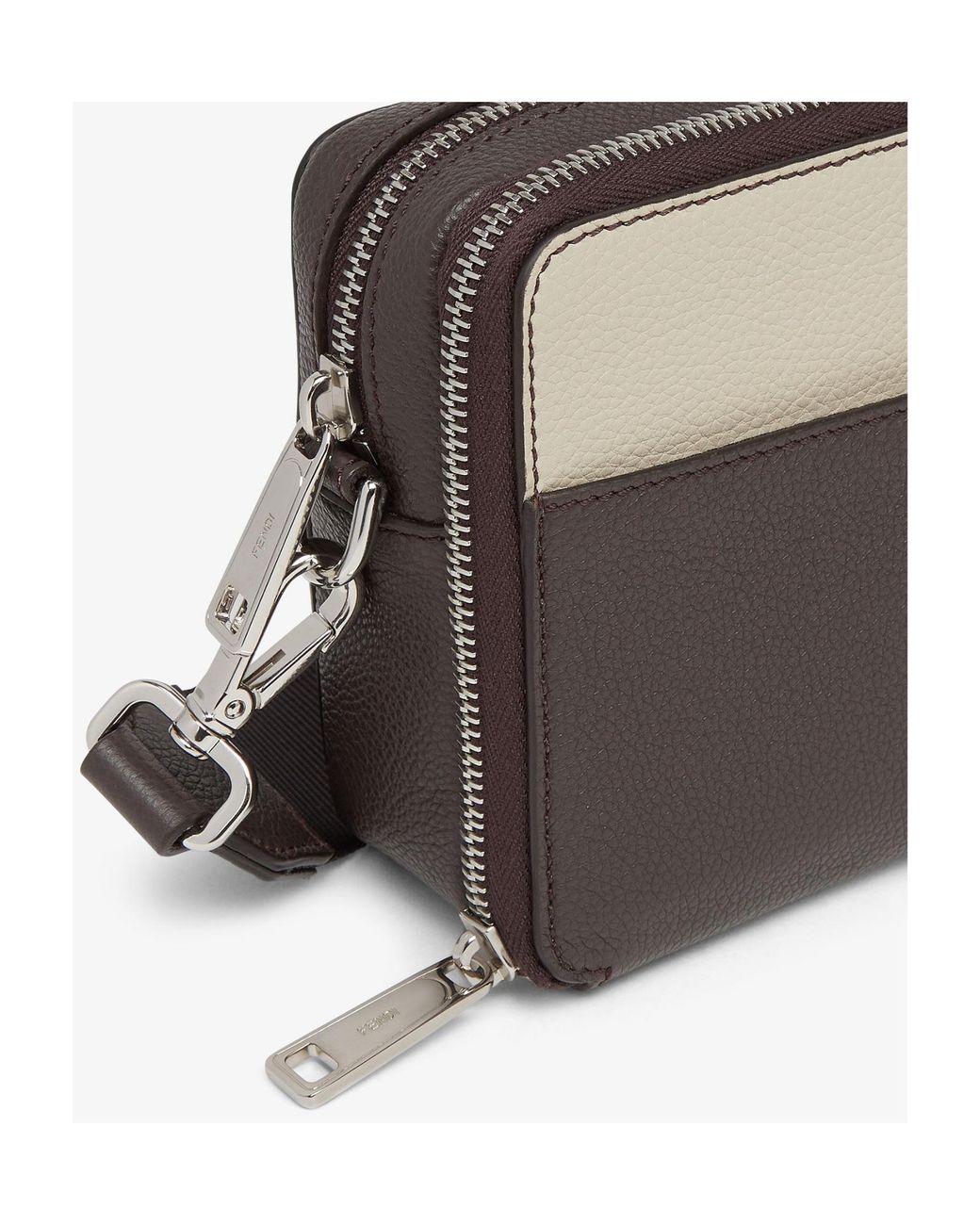 Fendi Brown And Leather Bag for men