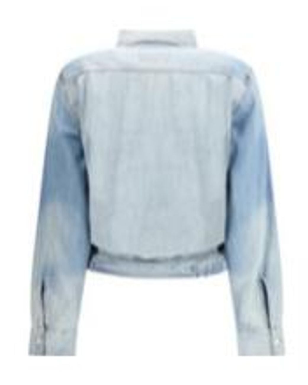 R13 Blue Wrap Denim Shirt