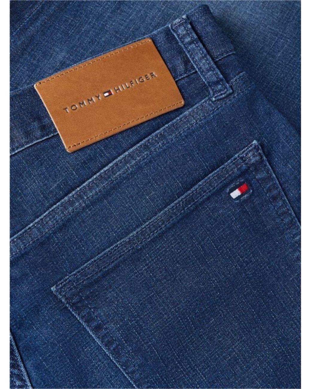 Tommy Hilfiger Blue Whiskered Slim-Fit Jeans for men