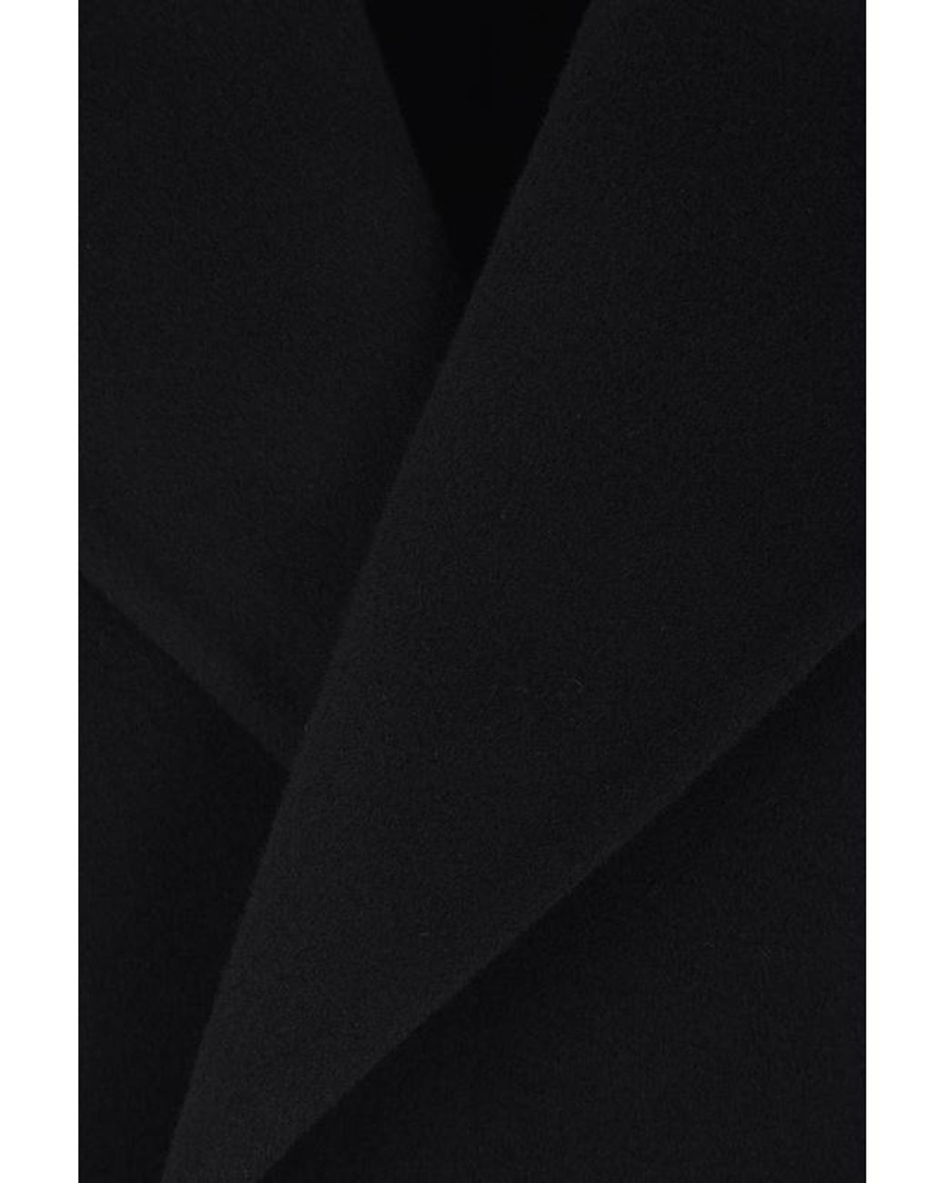 Saint Laurent Black Double-Breasted Long-Sleeved Peacoat for men