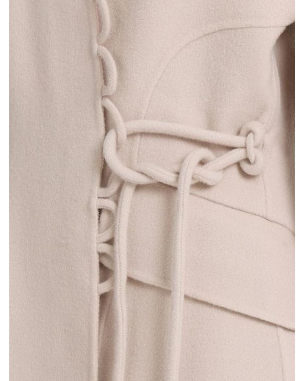 By Malene Birger Natural Lalou Wool Wrap Jacket