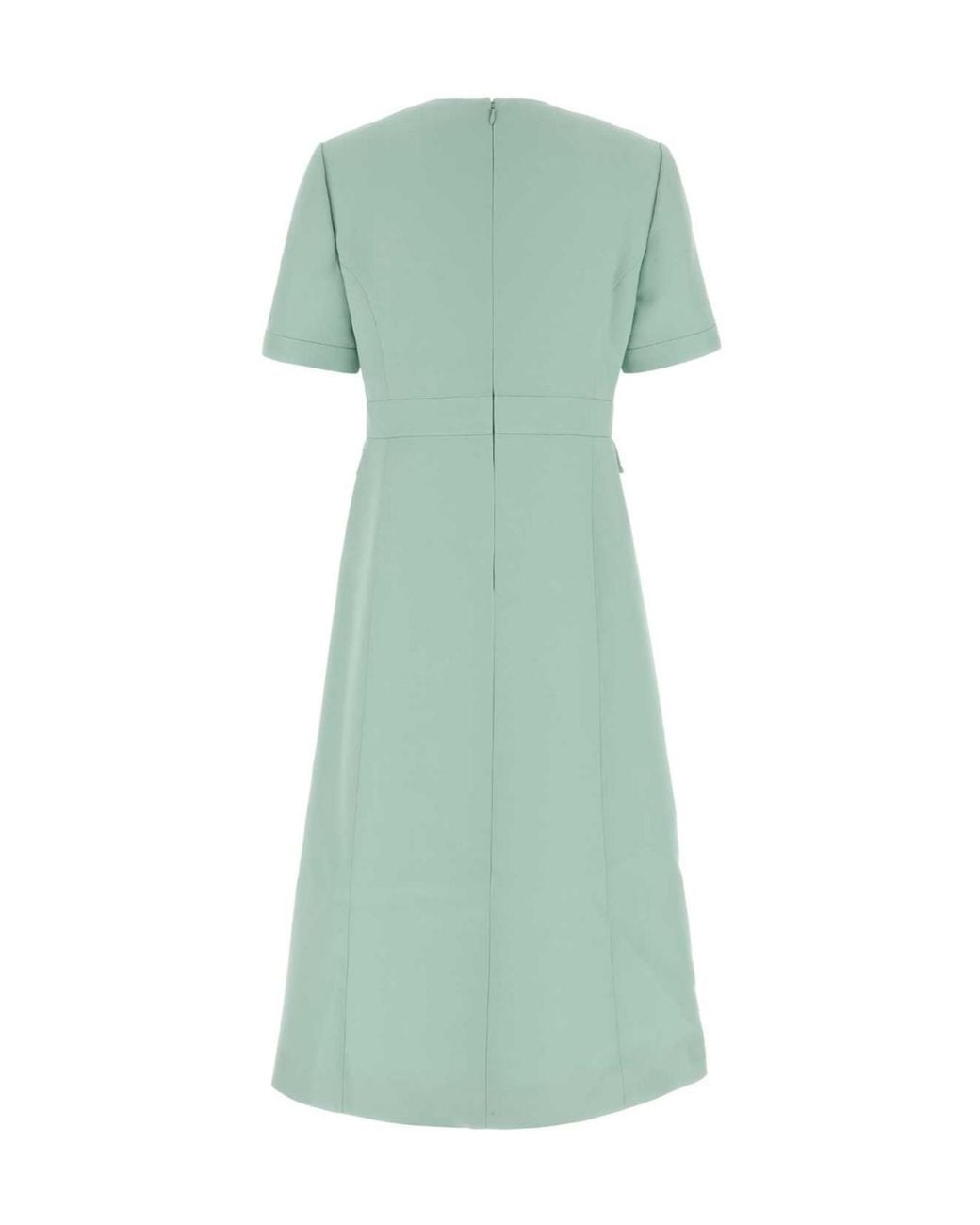 Valentino Green Logo Detail A-Line Dress