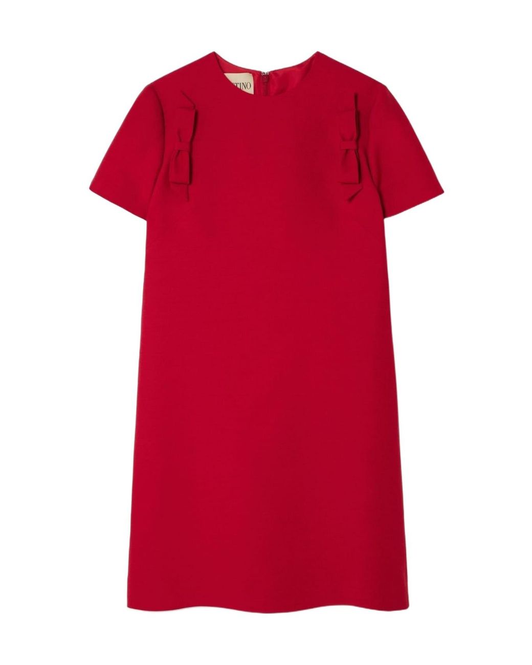 Valentino Red Crepe Couture Short Dress