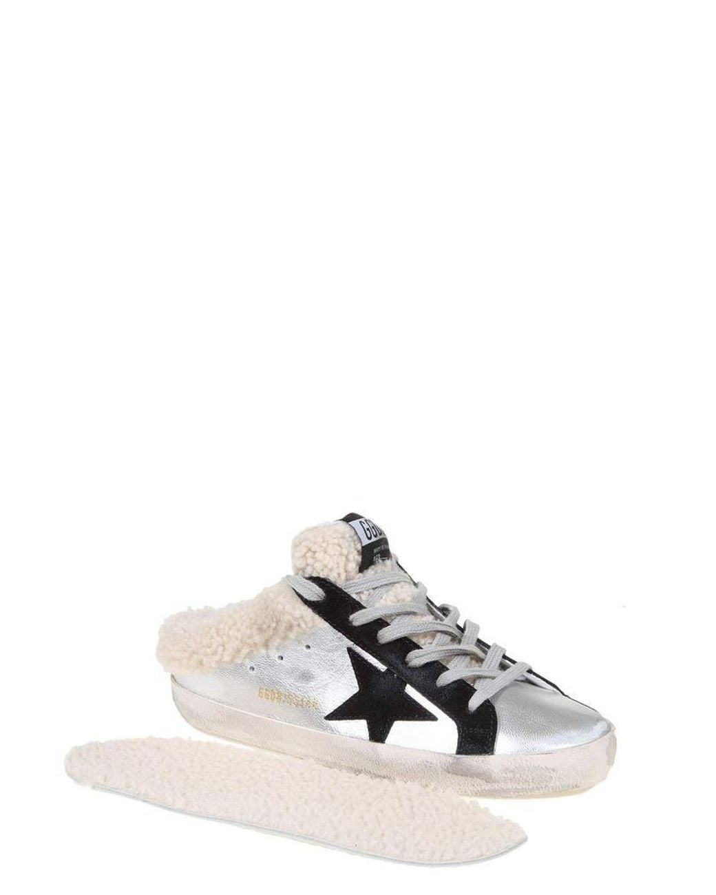 Golden Goose Deluxe Brand Metallic Super-Star Slip-On Sneakers