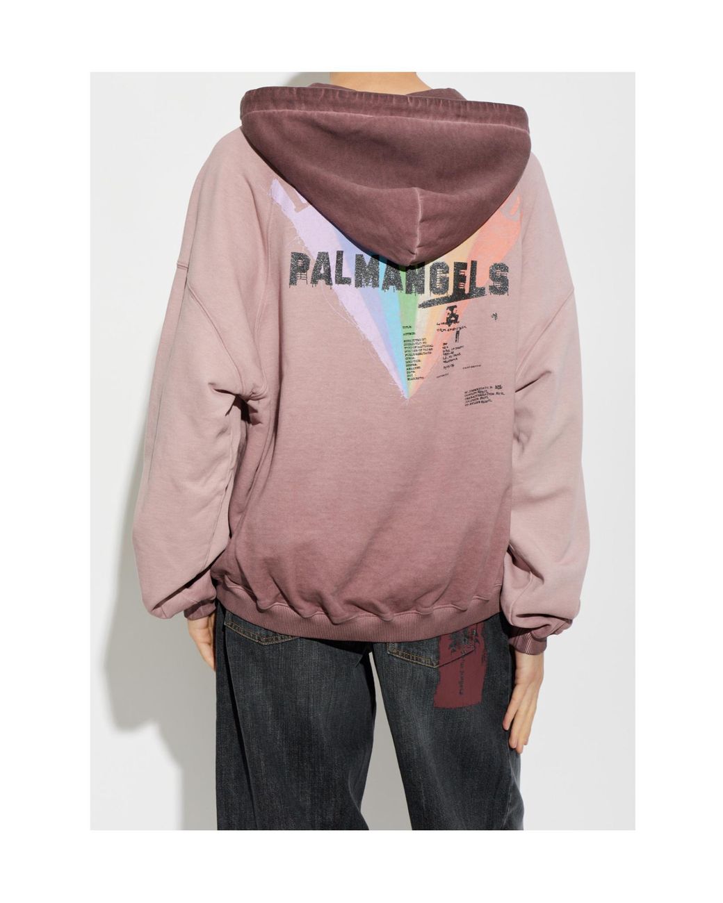 Palm Angels Pink Long-Sleeve Sweatshirt for men