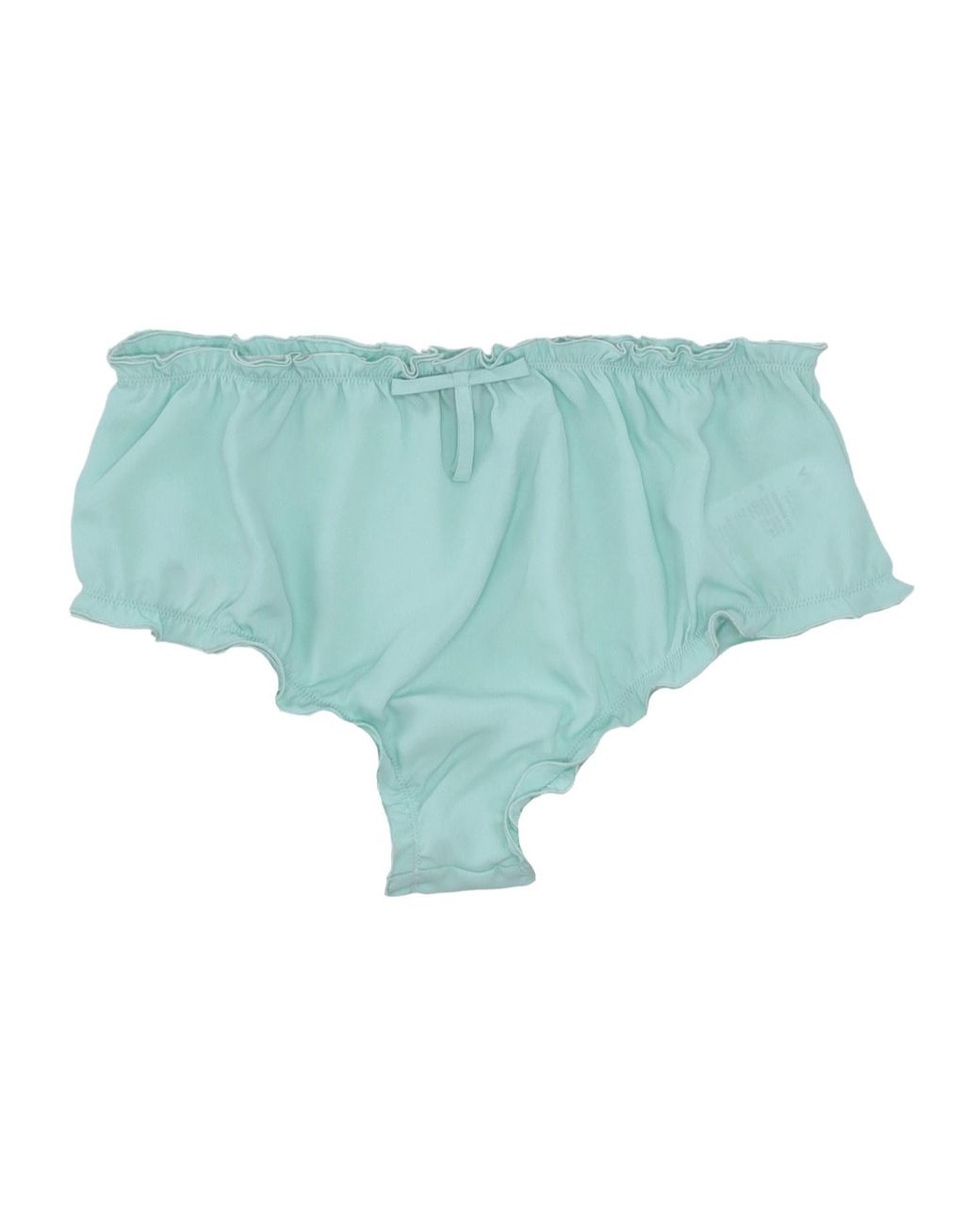 Vivetta Blue Ruffled Bow Briefs