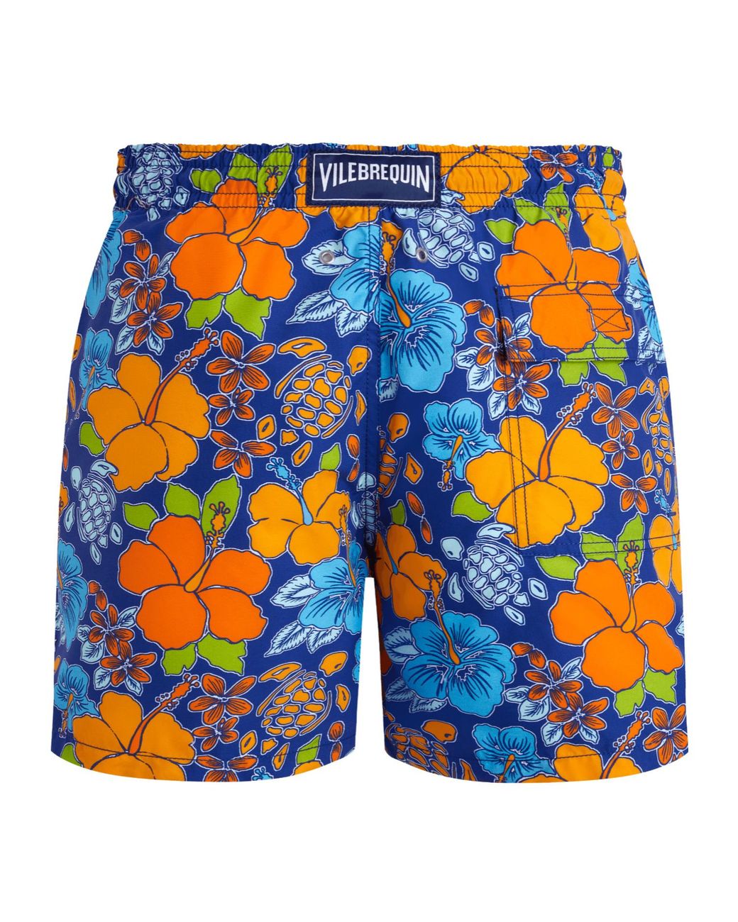 Vilebrequin Blue Floral-Print Swim Shorts for men