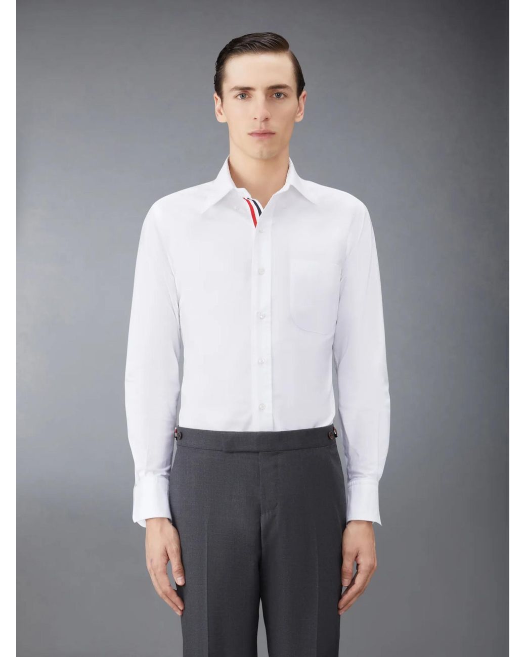 Thom Browne White Oxford Shirt for men