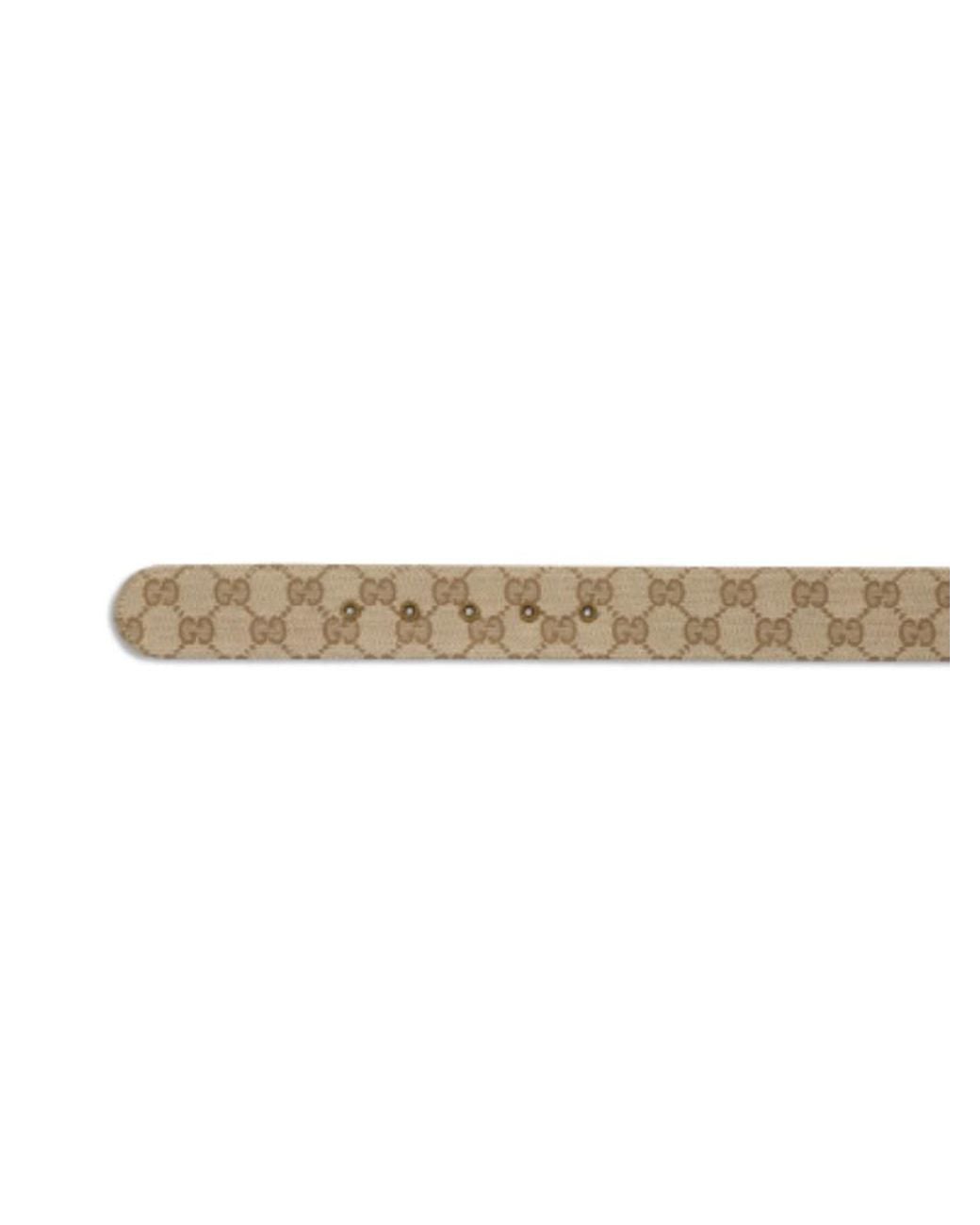 Gucci White Interlocking G Buckle Belt for men