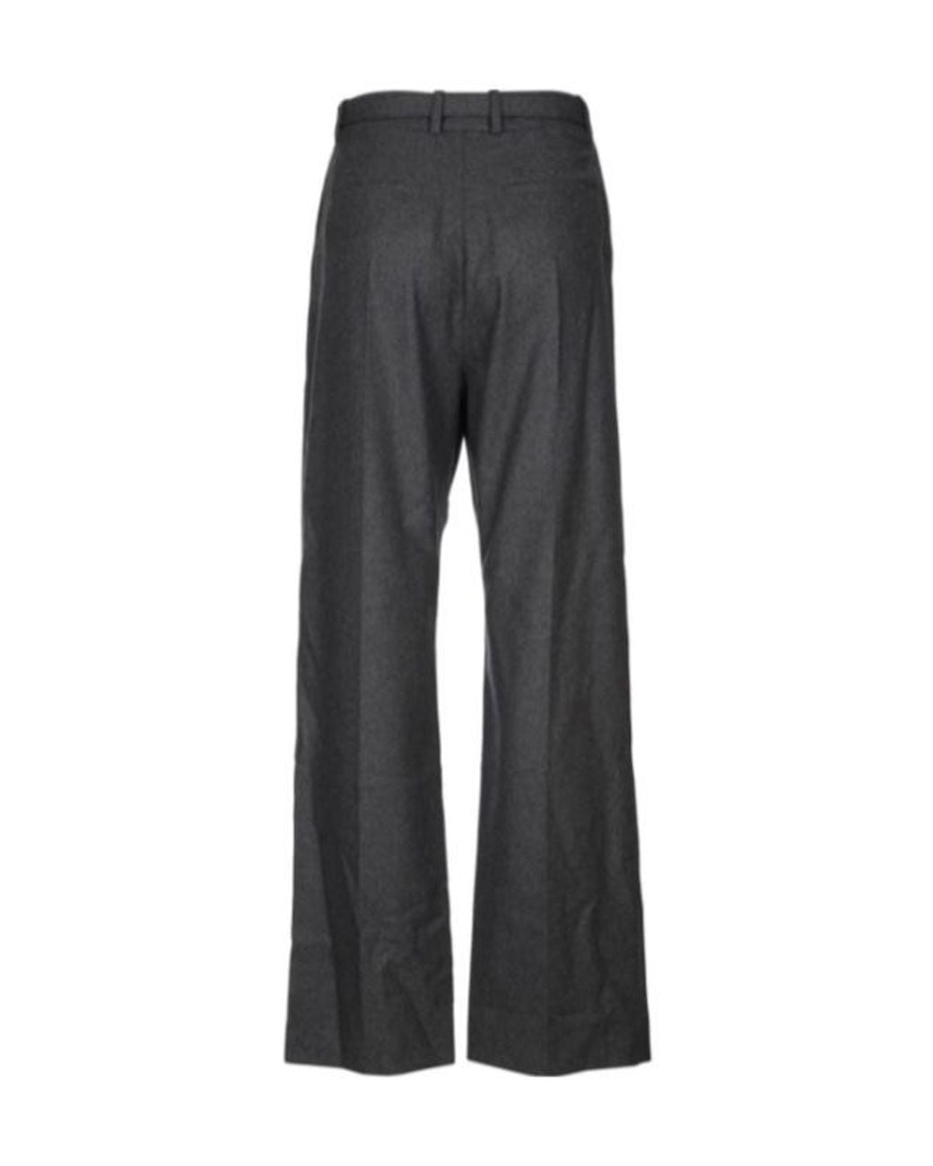 Loro Piana Gray Casual Pants With Belt Loops