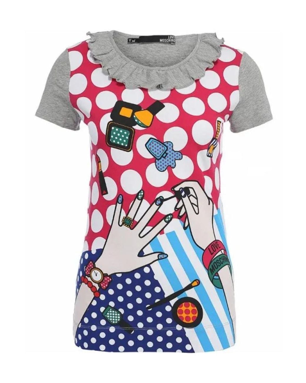 Moschino White Printed T-Shirt