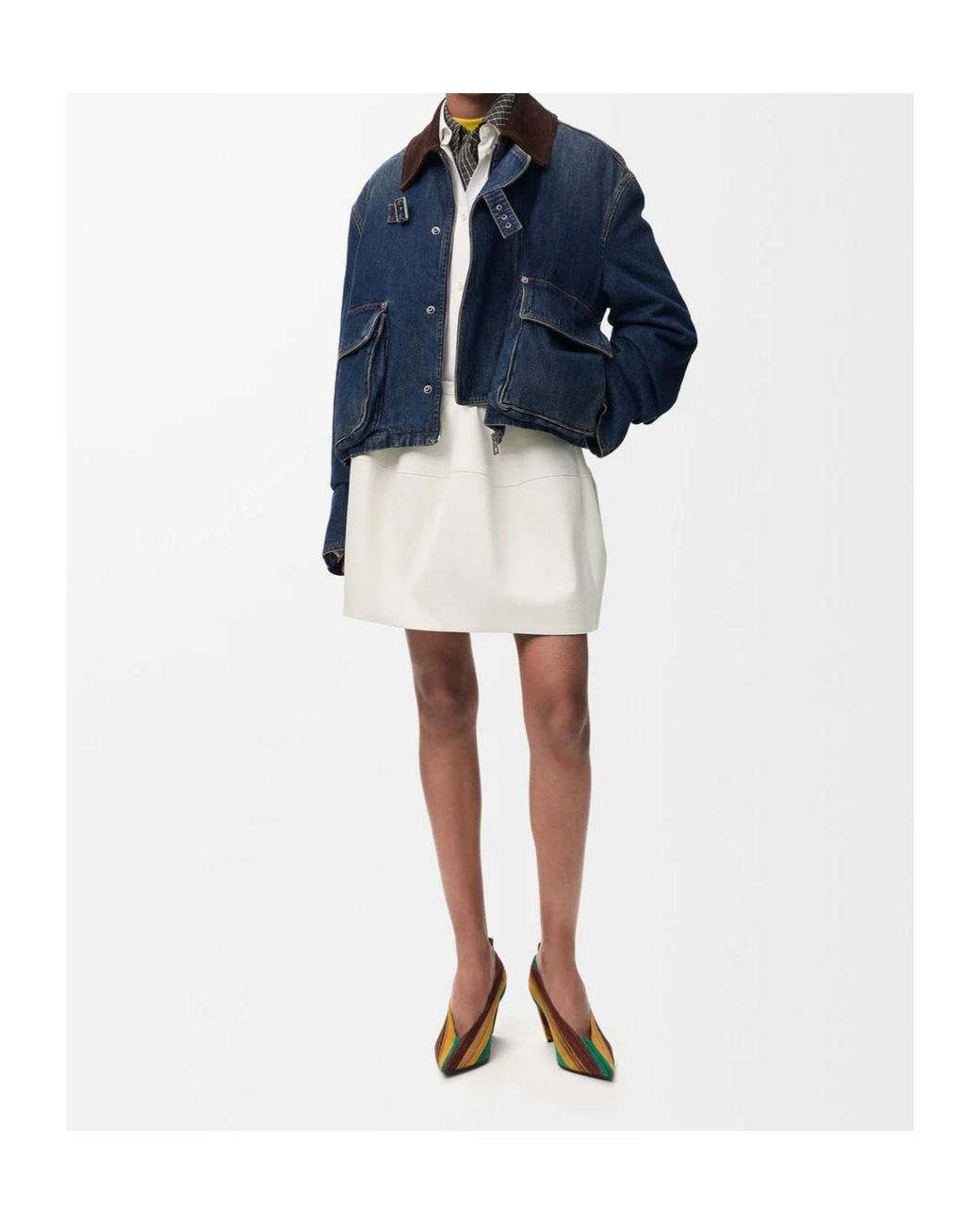 Loewe Blue Short Denim Parka