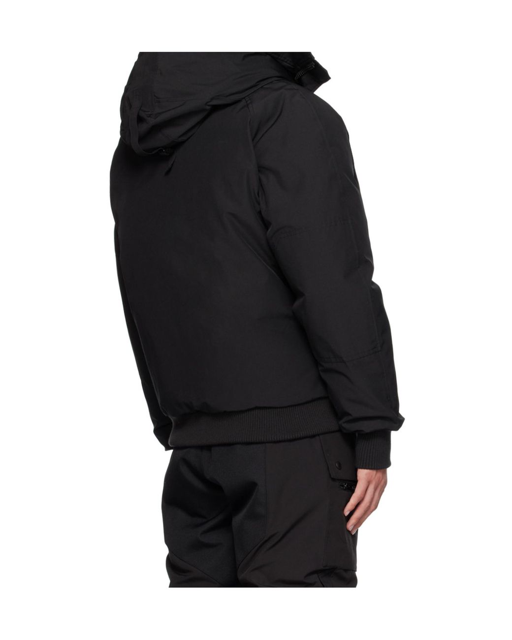 Canada Goose Black Chilliwack Hooded Bomber Jacket for men