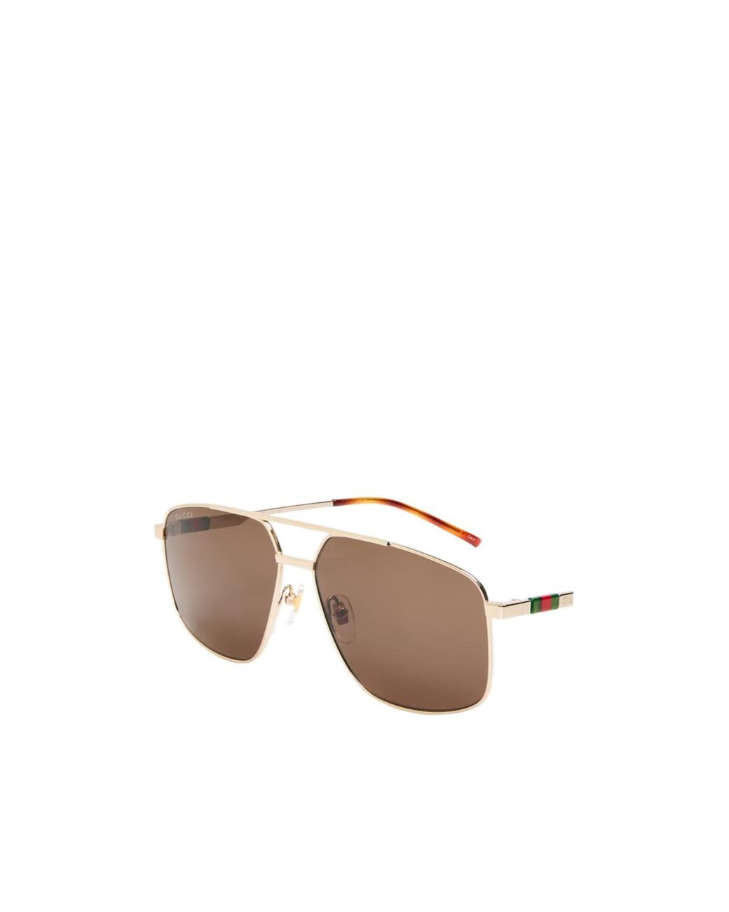 Gucci Brown Aviator Sunglasses for men