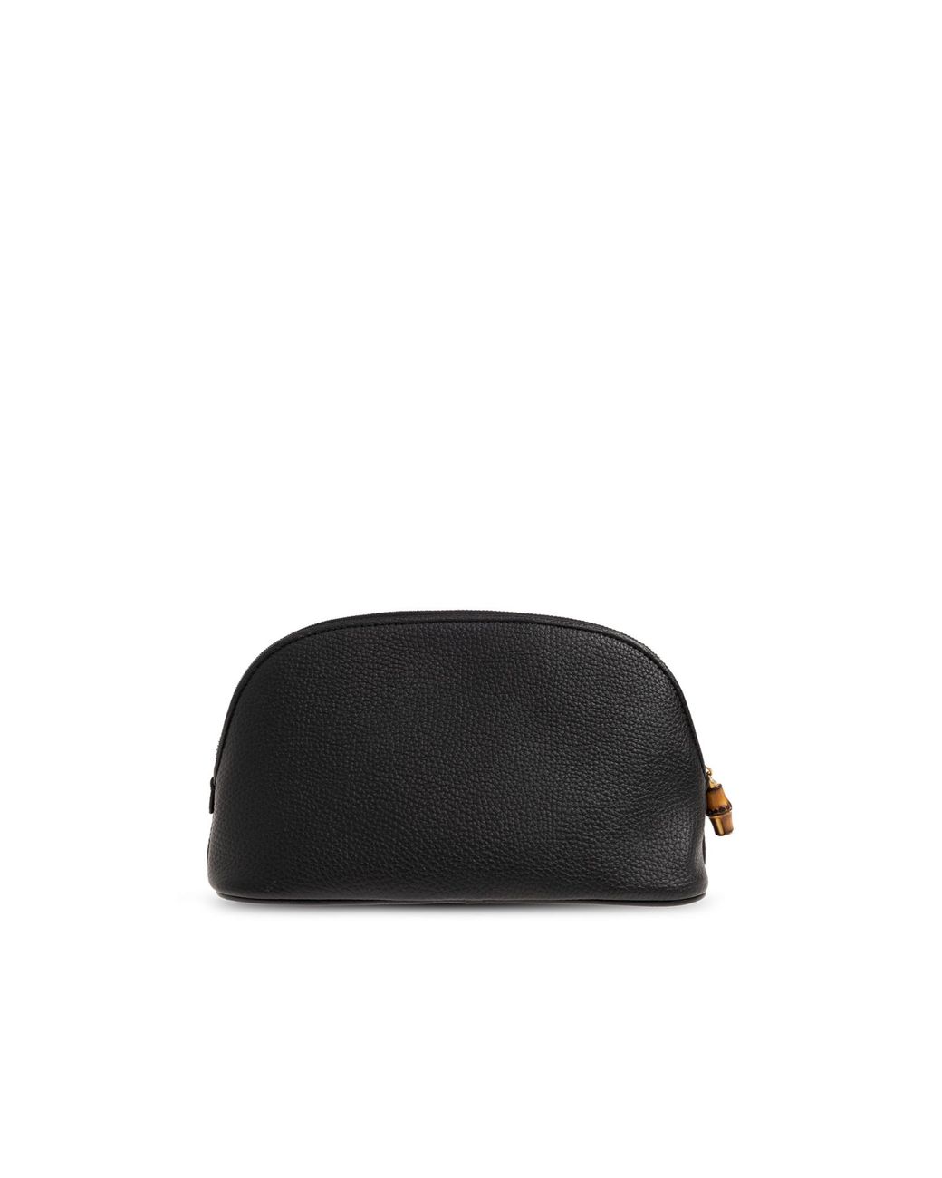 Gucci Black Logo Plaque Makeup Bag