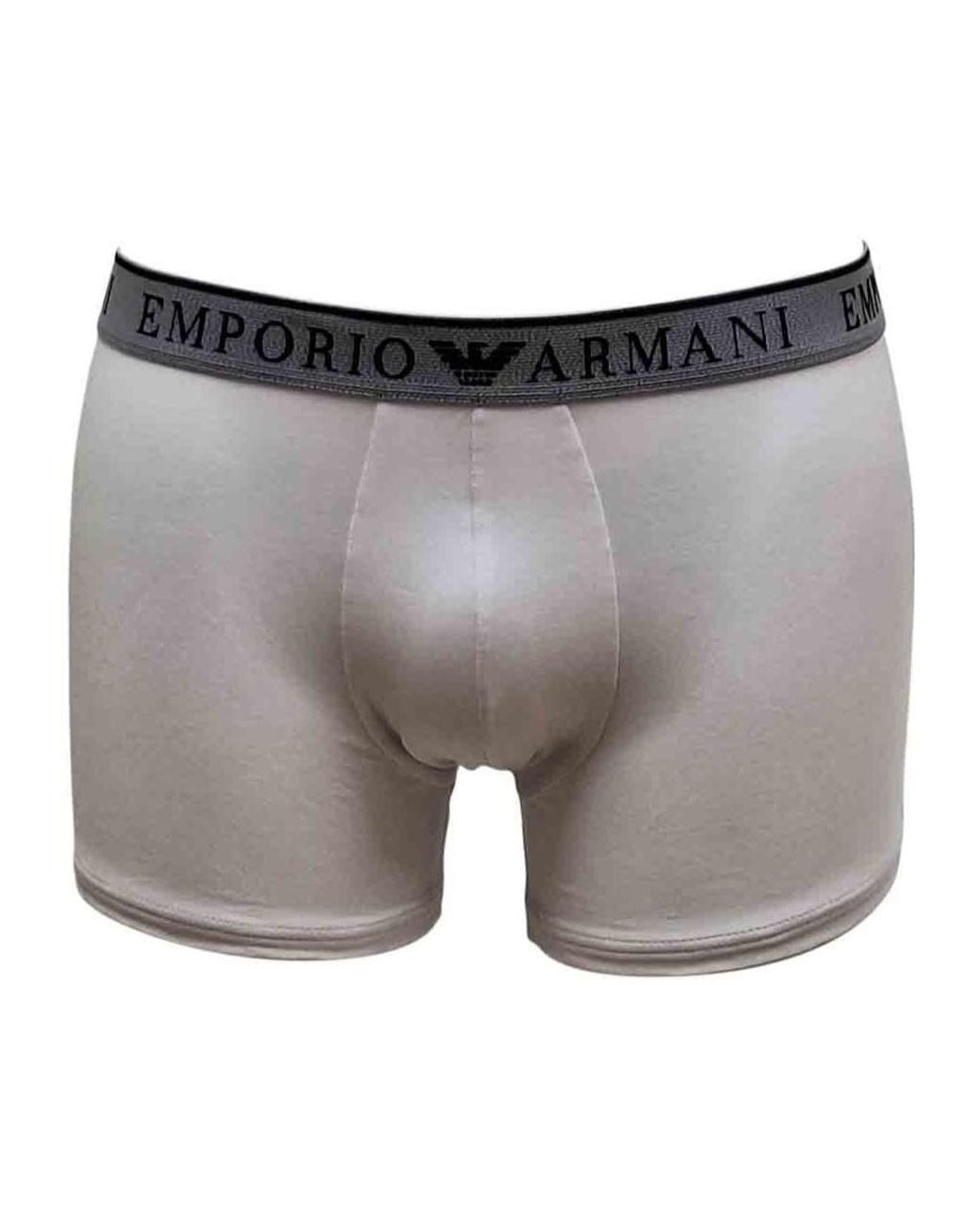 Emporio Armani Blue Elastic Waist Boxer Briefs, Pack Of Two for men