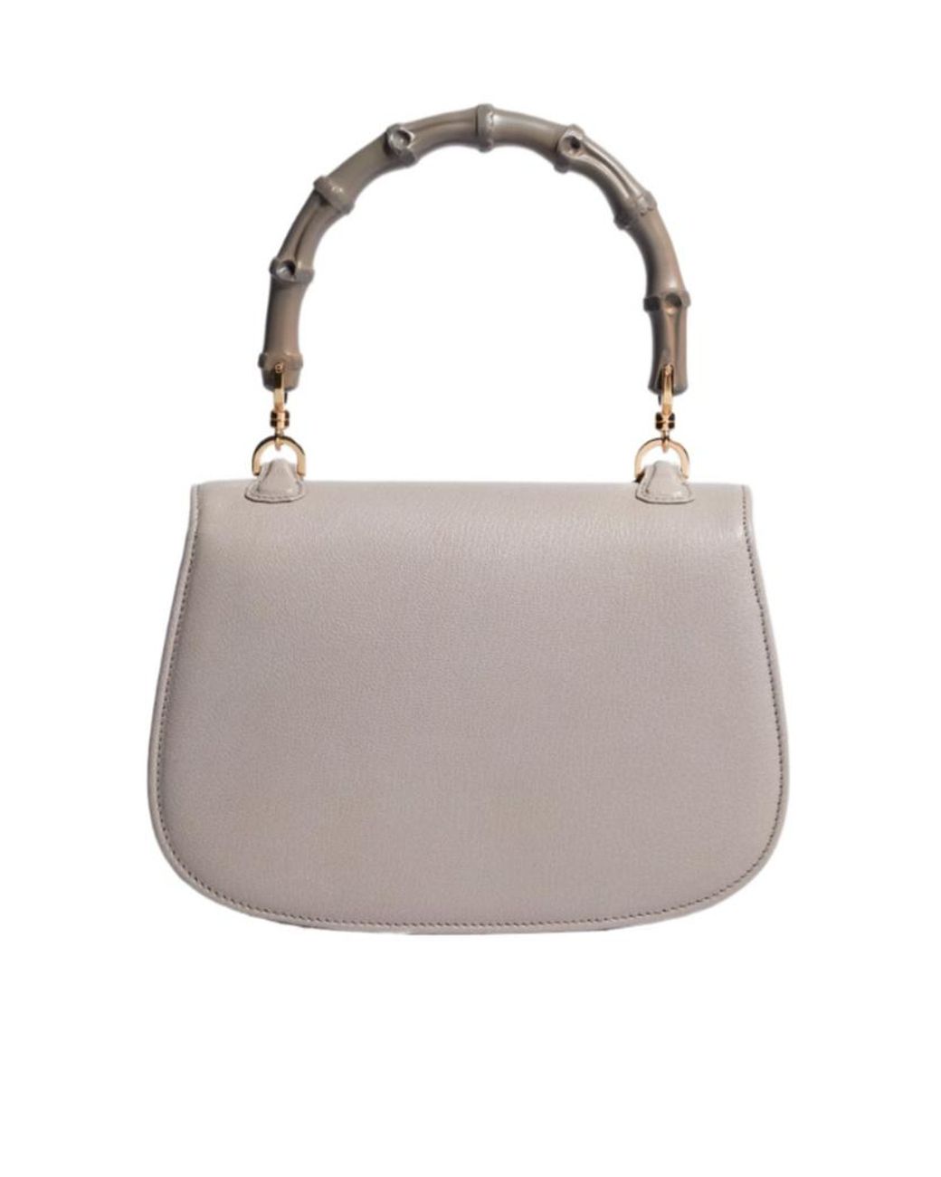 Gucci Gray Bamboo 1947 Small Bag
