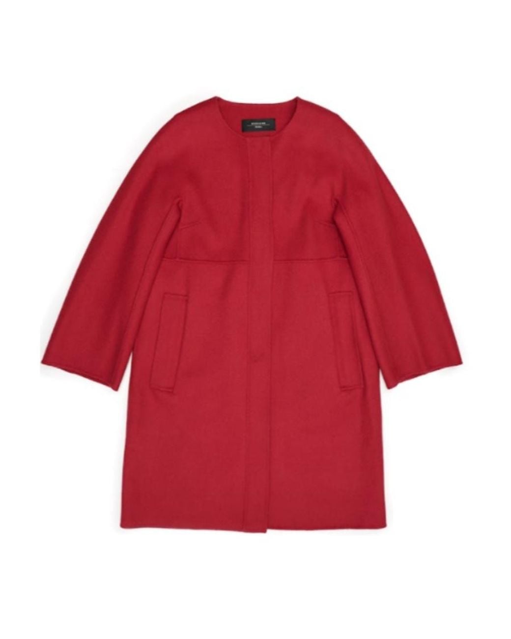 Weekend by Maxmara Red Round-Neck Coat