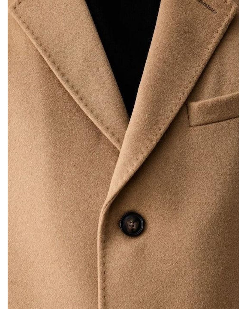 Boss Natural Slim-Fit Formal Wool Coat With Cashmere for men