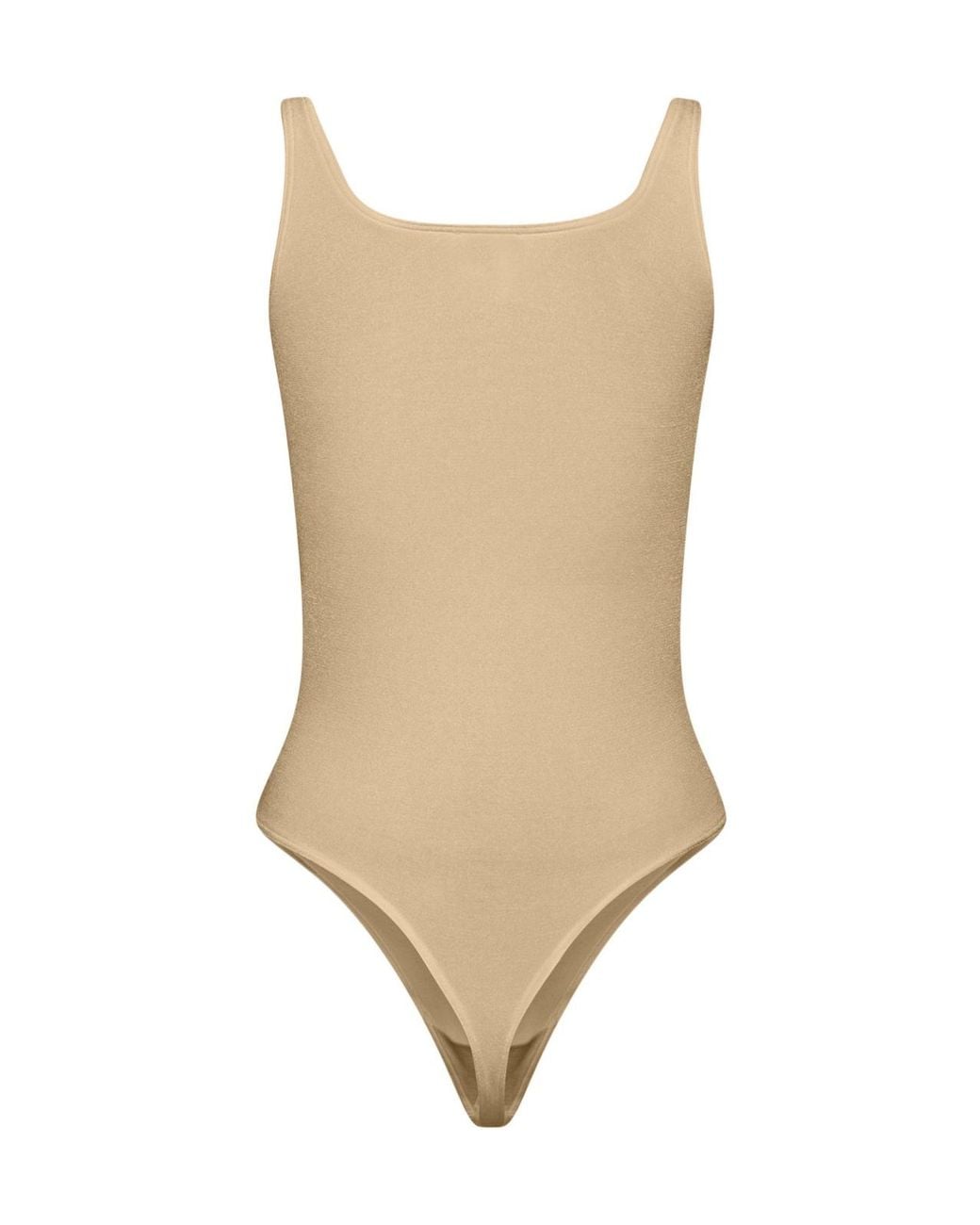 Wolford Natural Jamaika Scoop-Neck Thong Bodysuit