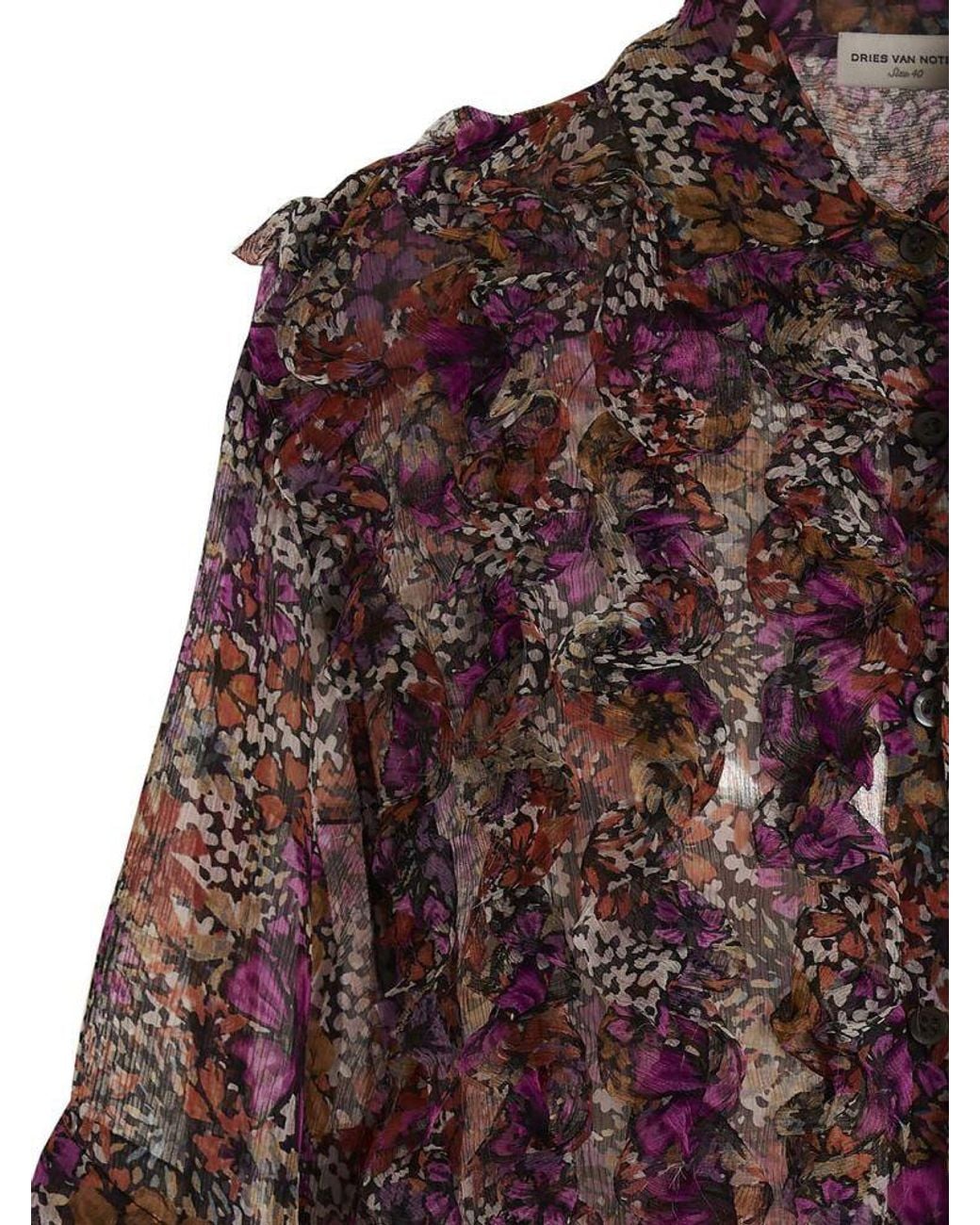 Dries Van Noten Red Short-Sleeved Shirt