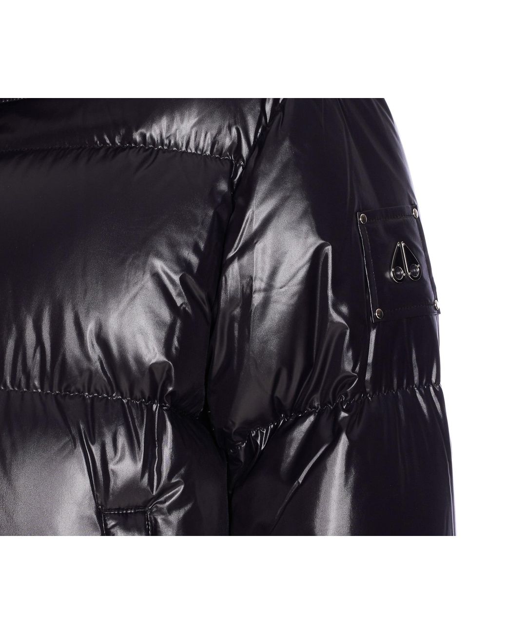 Moose Knuckles Black Padded Removable-Hood Jacket