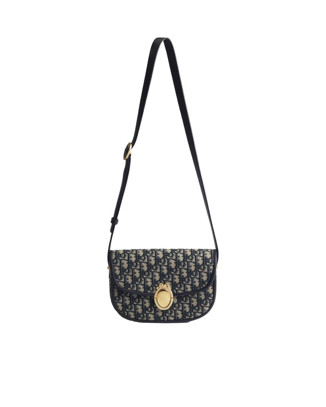 Dior White Medium Médaillon Flap Bag
