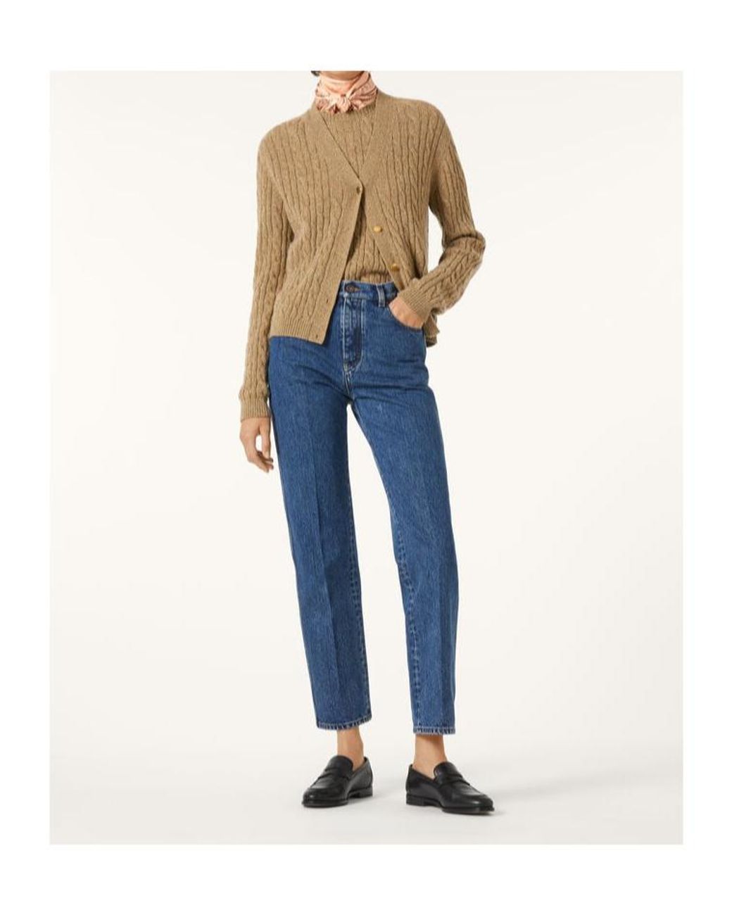 Loro Piana Natural Treccia Crewneck Jumper