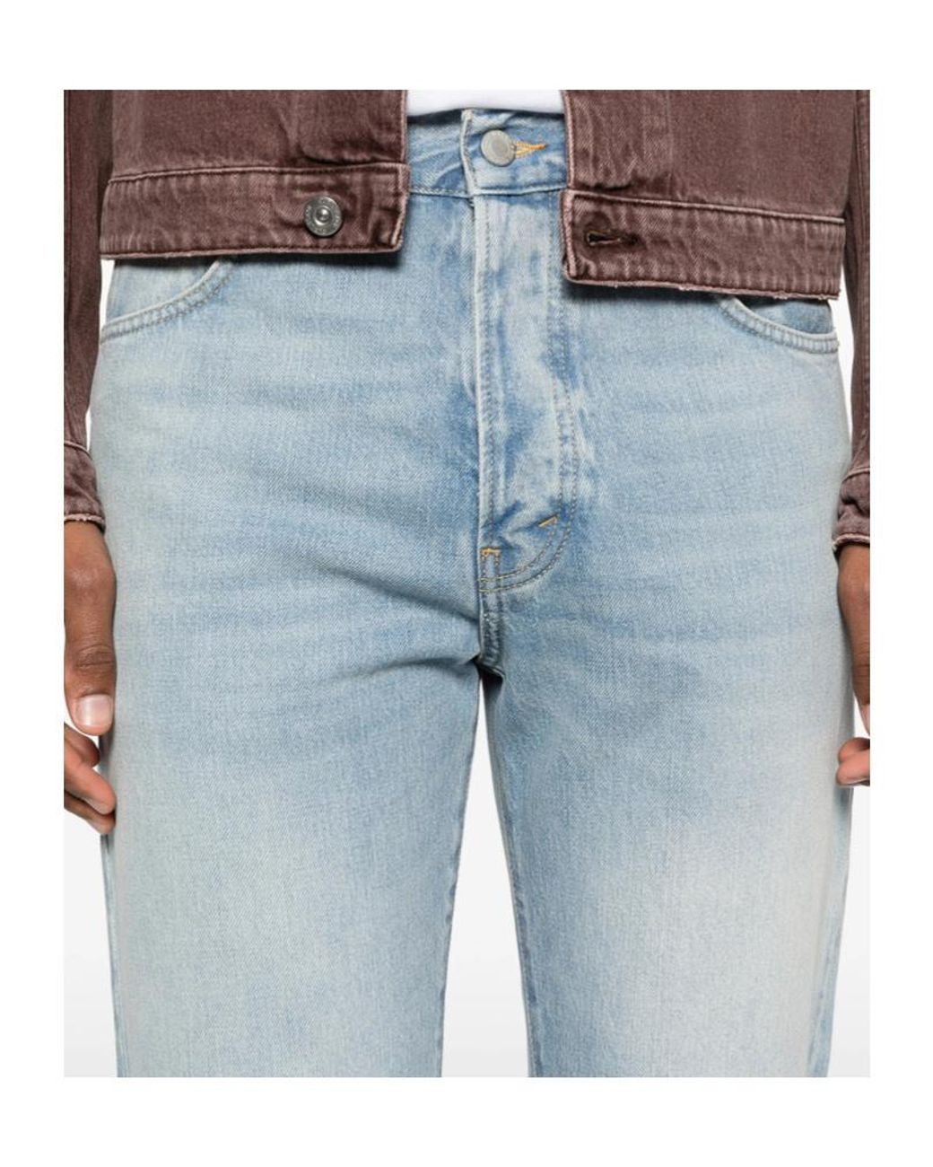 Haikure Blue Fergus Logo Patch Jeans for men