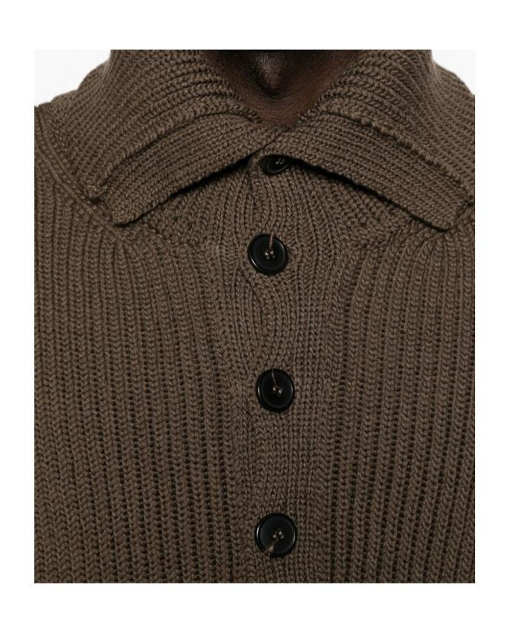 Dries Van Noten Brown Long-Sleeved Sweater for men