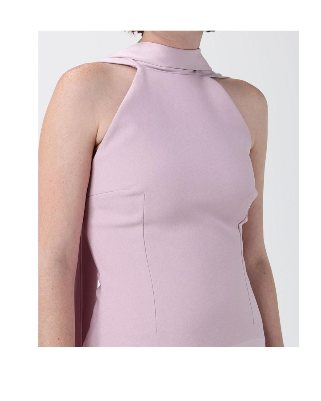 Solace London Purple Sleeveless Dress